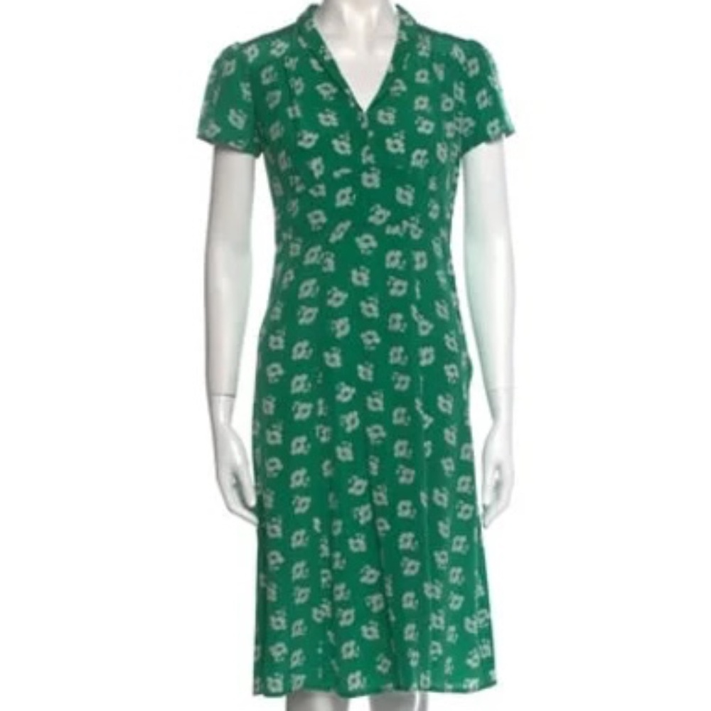 HVN Silk Midi Length Dress SZ 2